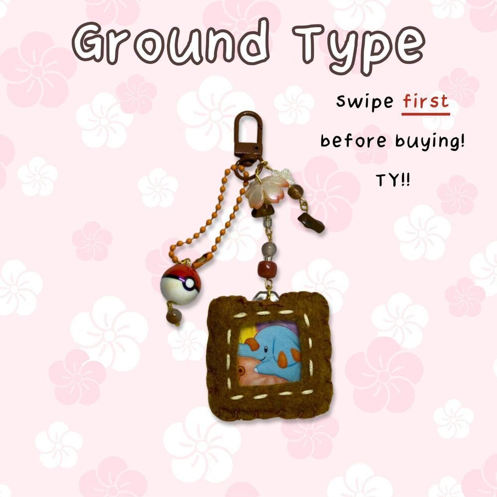Ground Type Pokemon Custom Keychain